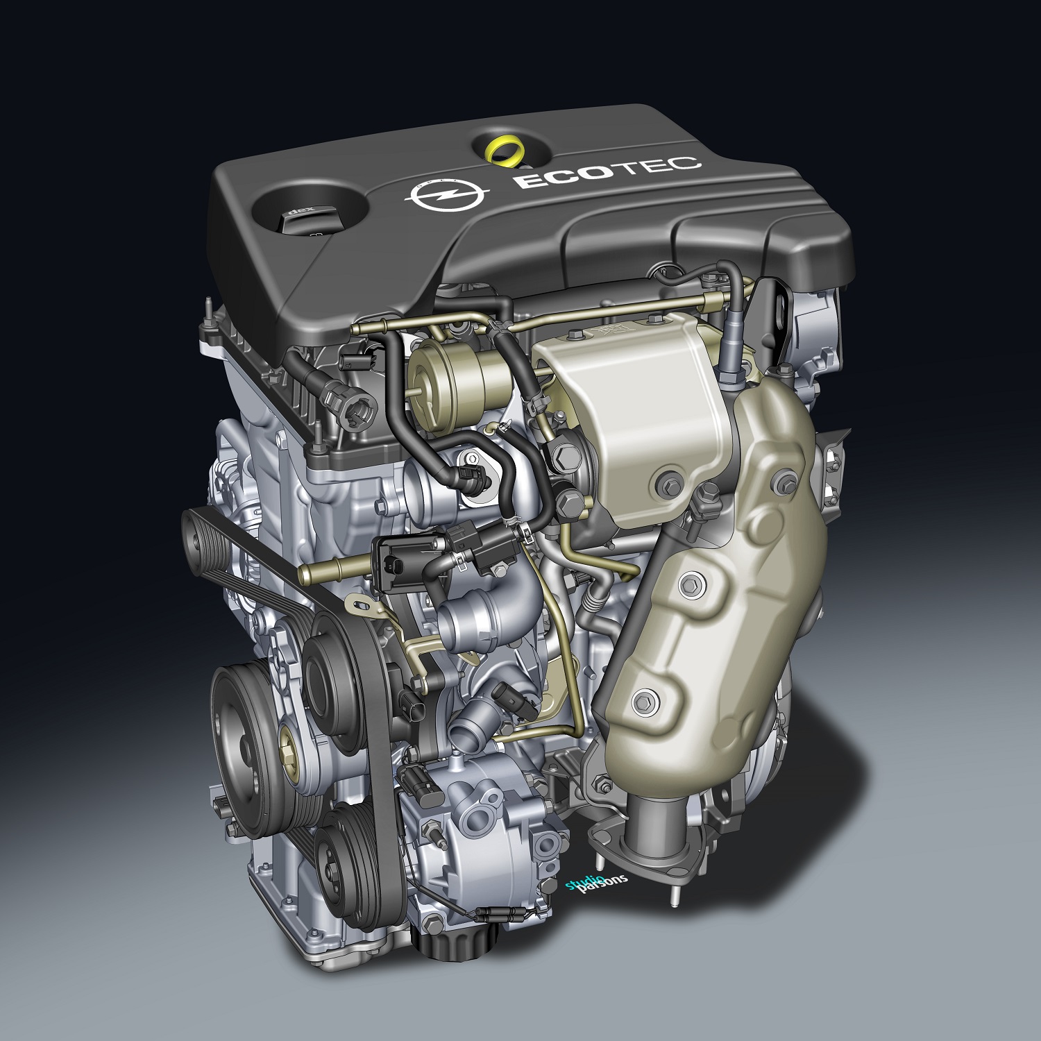 Opel 1.0l SIDI Turbo engine