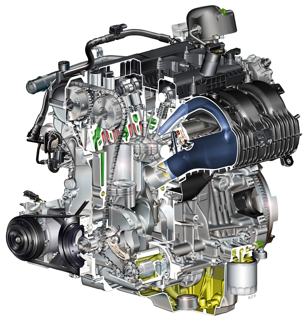 Ford EcoBoost 2.3 liter gasoline engine