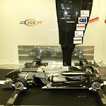 Single seater car in ACE wind tunnel