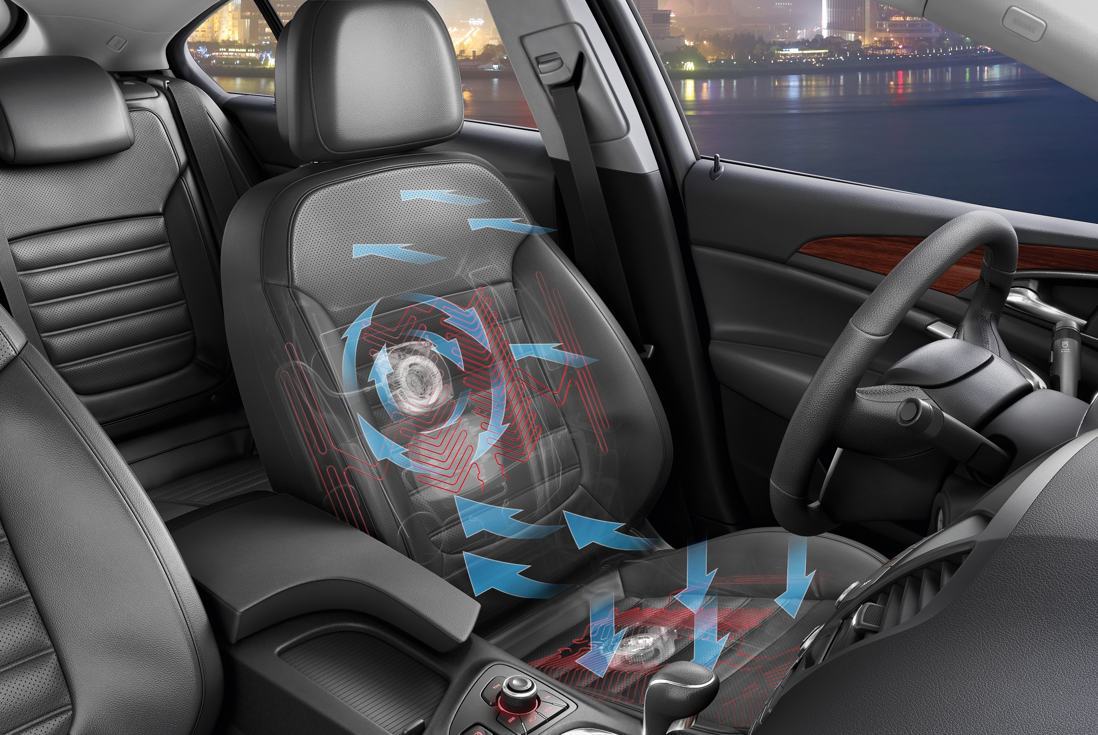 Opel Insignia seat's ventilation system