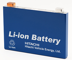 Hitachi prismatic Li-ion battery cell