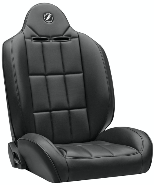 A black leather chair

Description automatically generated