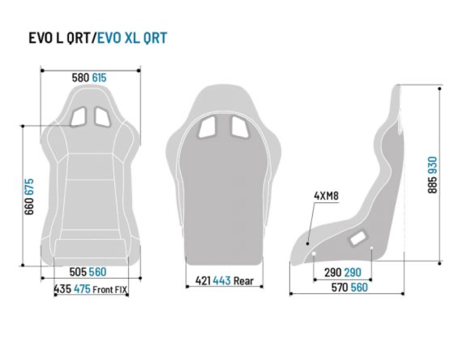 Buy Sparco Evo / Evo : / Evo XL QRT Fibreglass Seat | Demon Tweeks